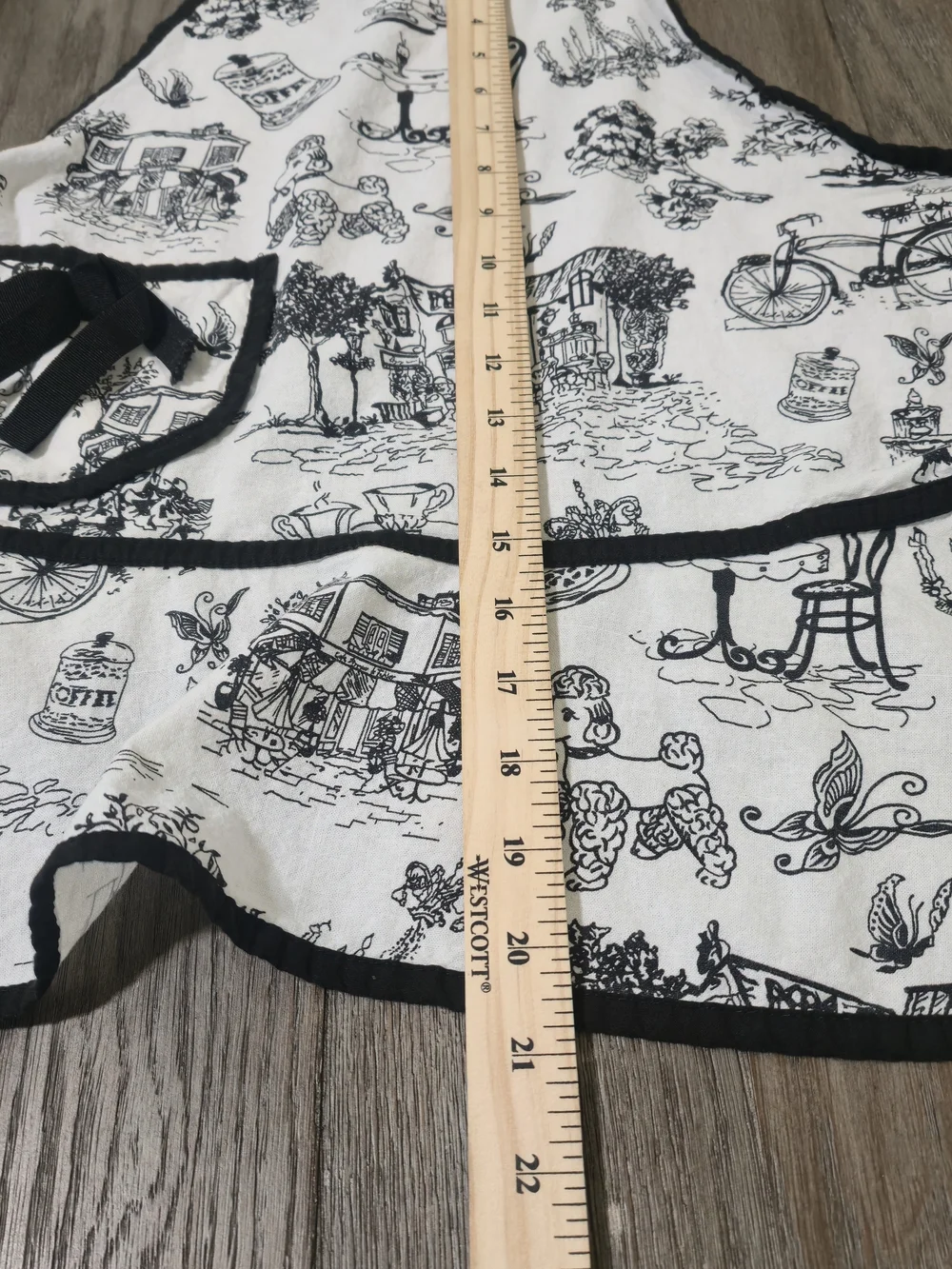 Boston Color French Country Poodle Café Aprons Adult Child Se Cotton Baking Tea